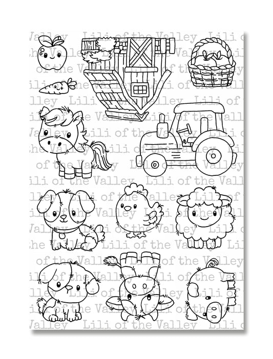 Farm - A5 Stamp Set