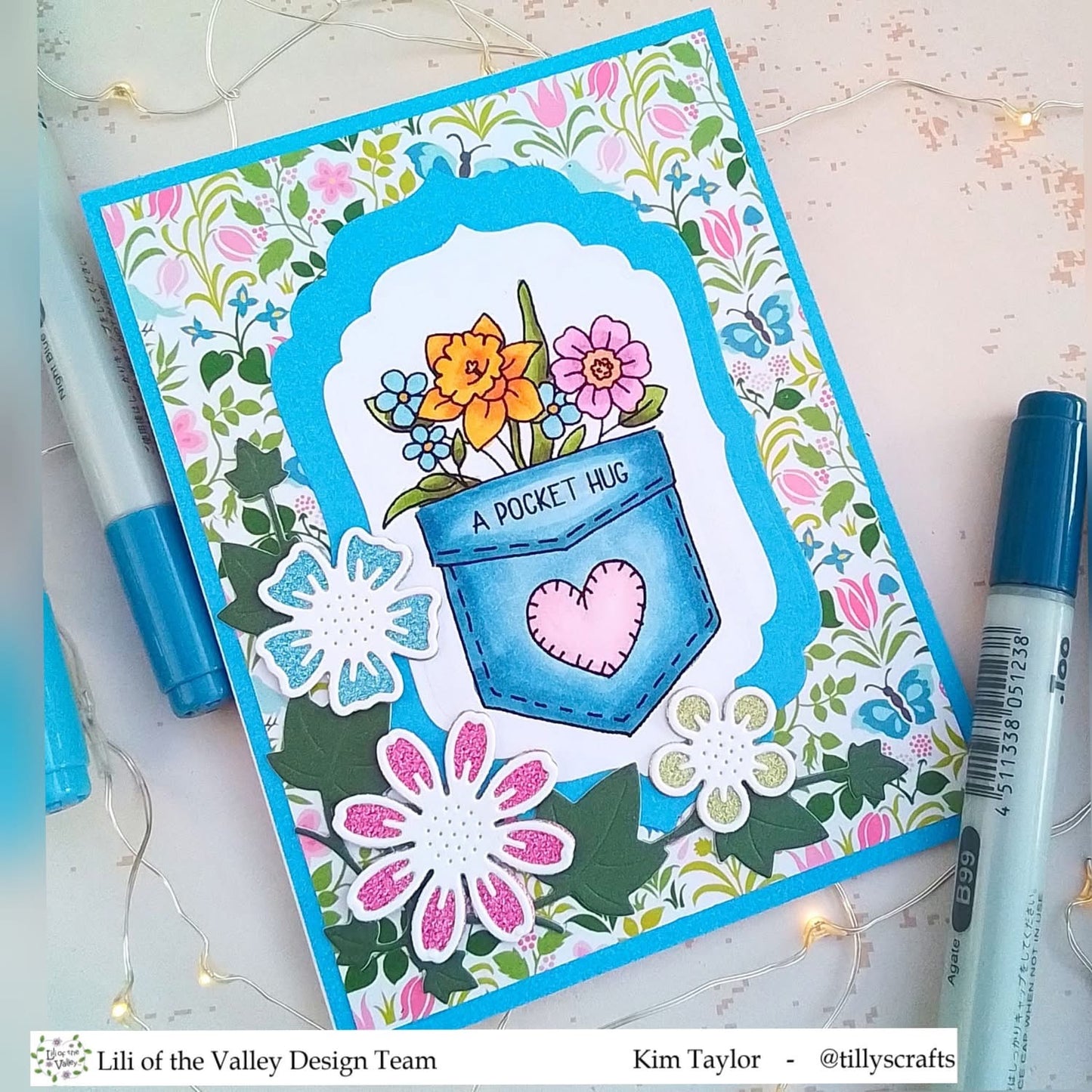 Flower Pockets - A5 Stamp Set