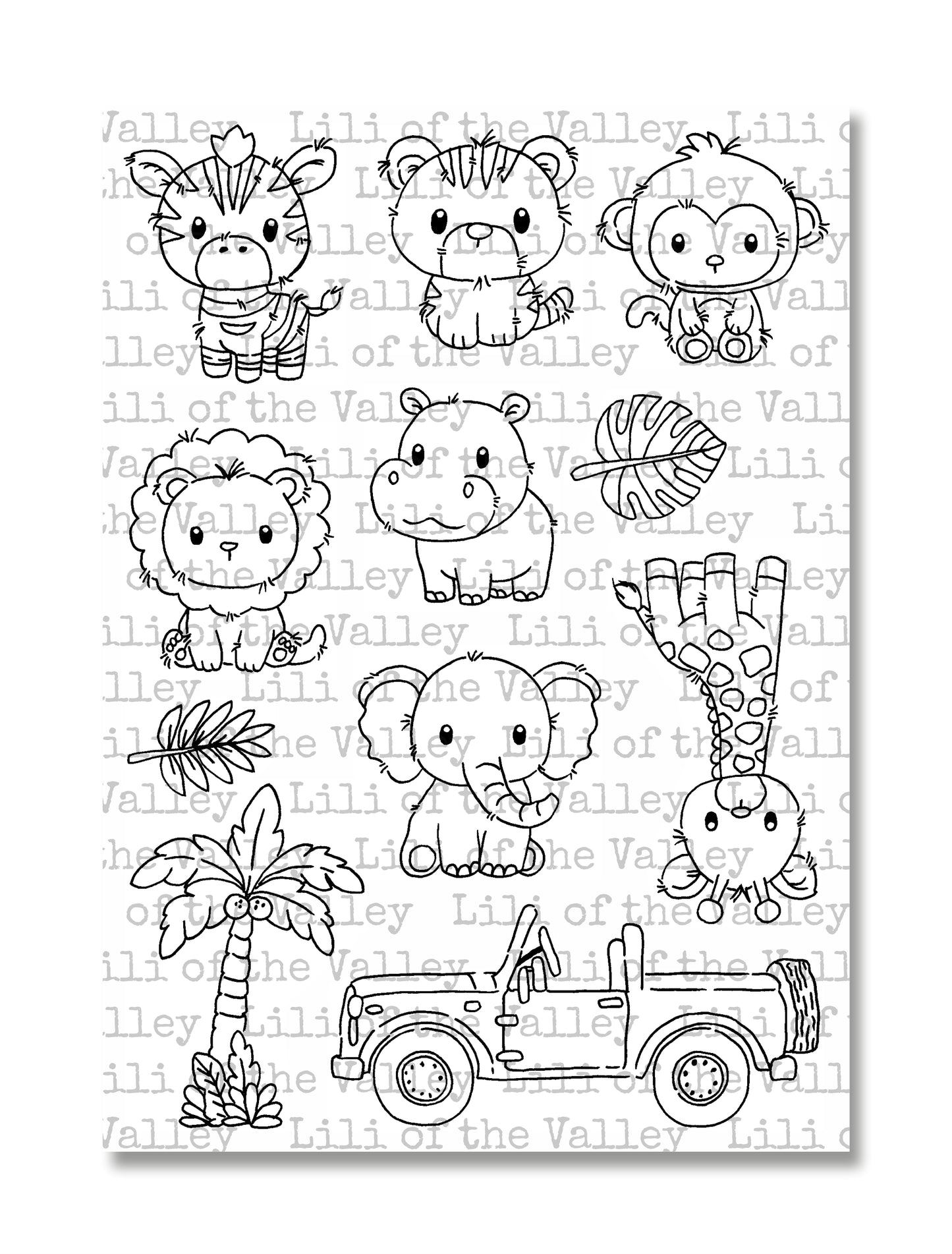 Safari - A5 Stamp Set